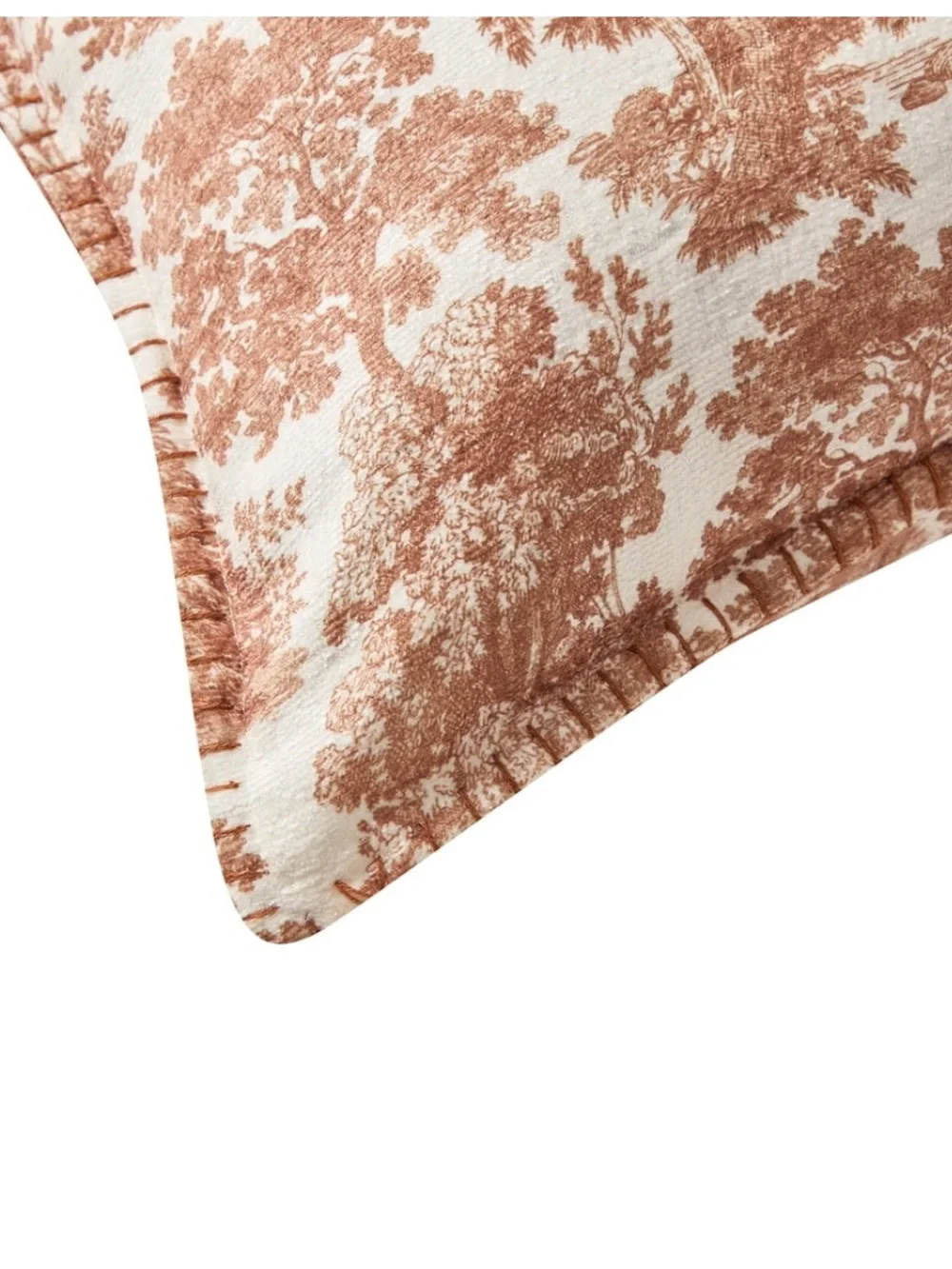My Texas House Halloween Forest Toile Rust Oblong Decorative Pillow, 14